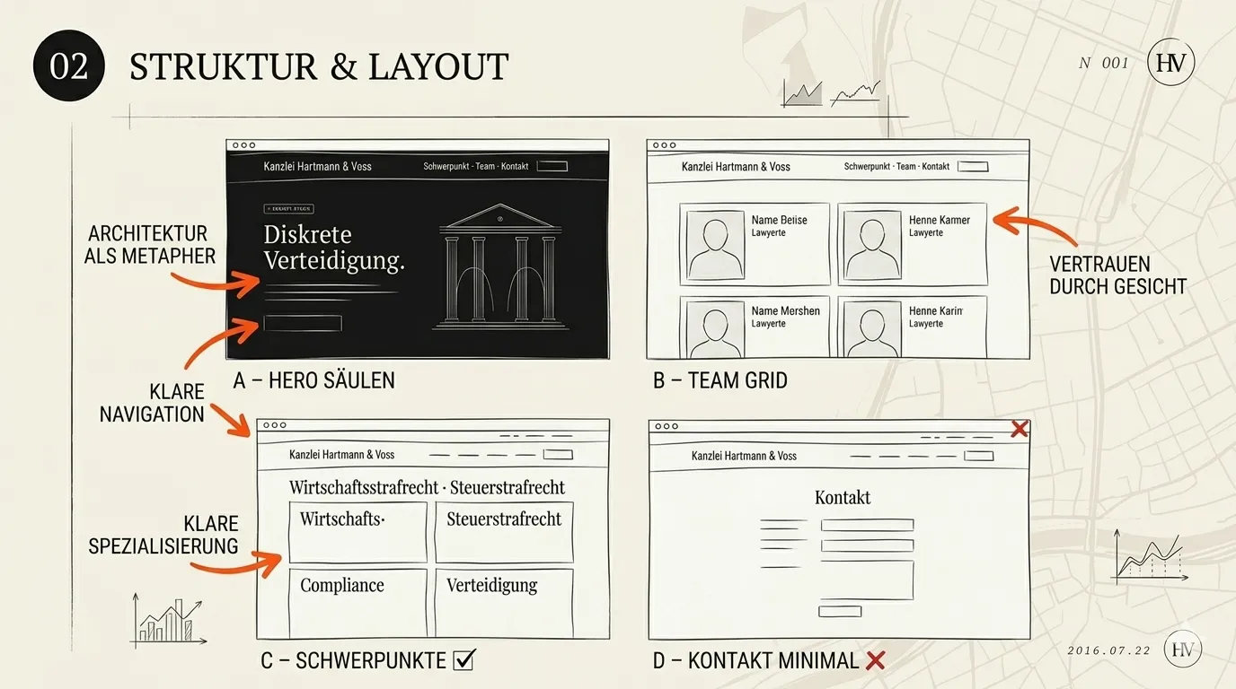 Kanzlei Hartmann & Voss — Layout